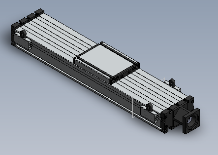 RE-7787: Nook DLK-120 Ballscrew Actuator, Stroke: 377mm, Includes: Home/Limit Sensors, Motor Mount, 2 Mounting Brackets