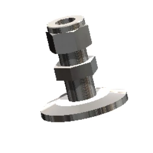 RP-14620 Adapter KF-25 to 3/8 in. Swagelok, ISO-KF Flange Size NW-25, Stainless Steel