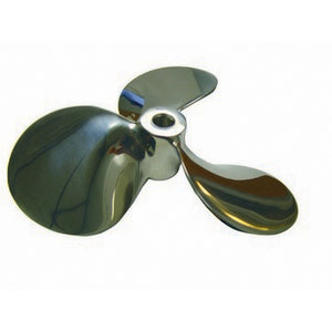RP-16469: Prop, steep pitch 5" diameter, buffed mirror polish, model# SBP550, bore size = .3125", 1 set screw installed